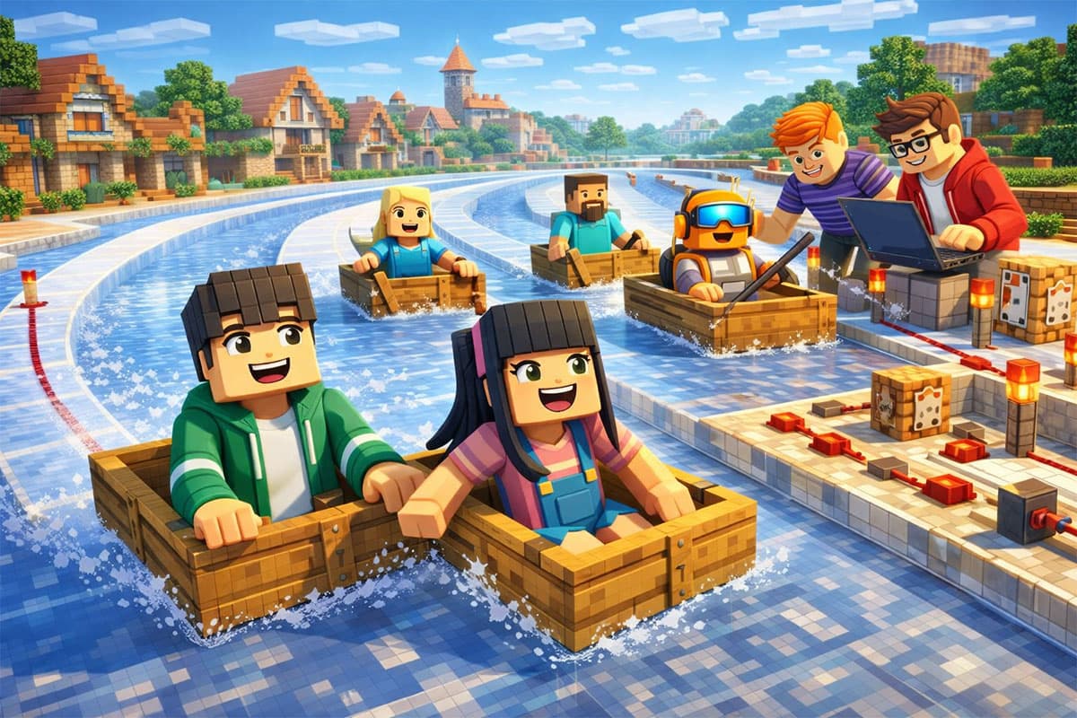 Minecraft 2 Blokk kodekurs - isbane racing